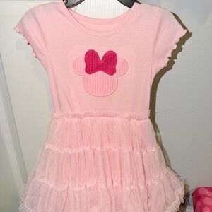 Pink Dress with Bow Design